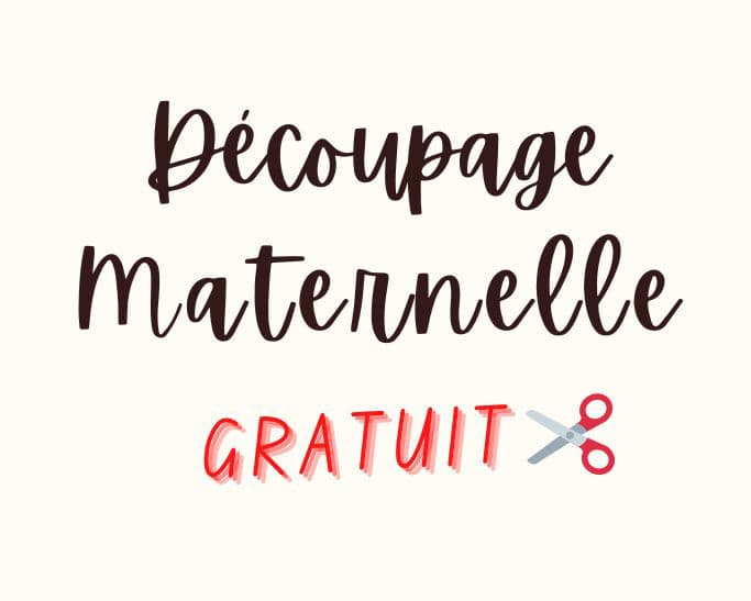 Découpage Maternelle : Activités Ludiques et Éducatives Enfant