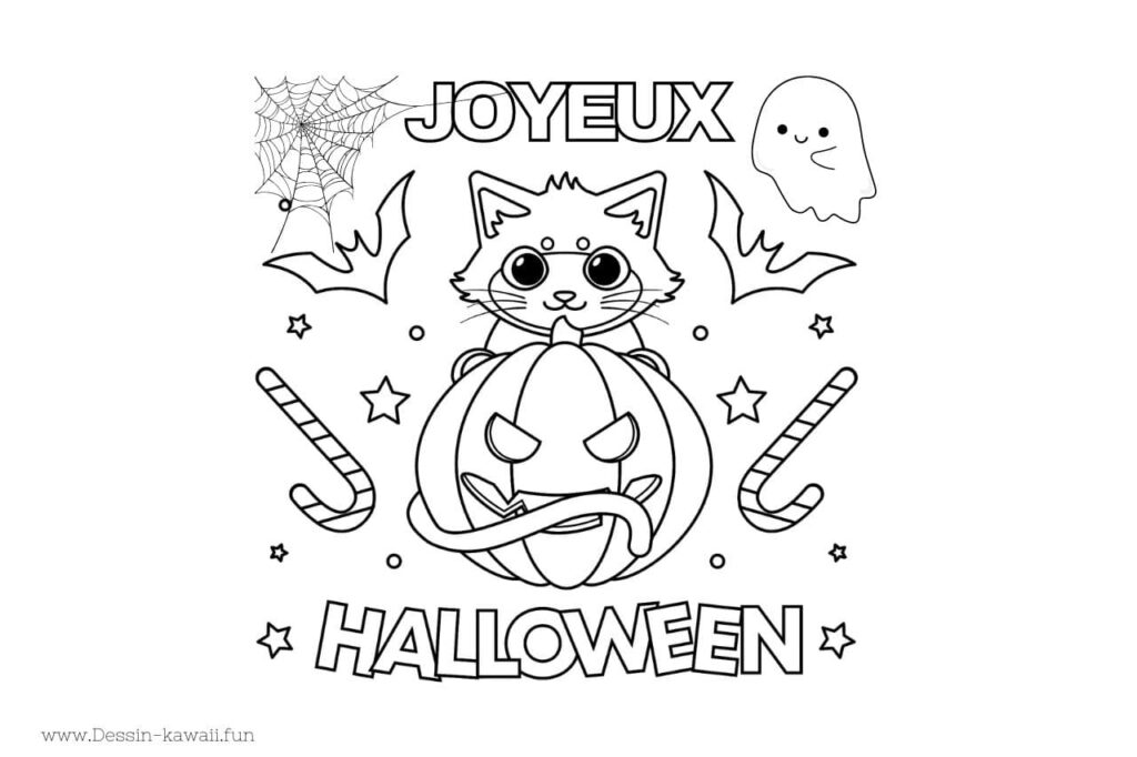 coloriage joyeux halloween