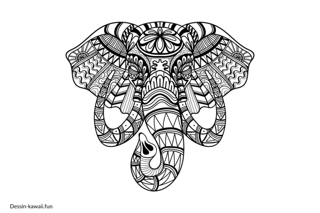 mandala éléphant