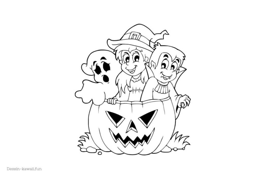 coloriage à imprimer halloween