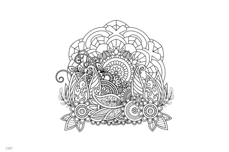 Coloriage Adulte | Dessin et Livre de coloriage, Animal, Fleur