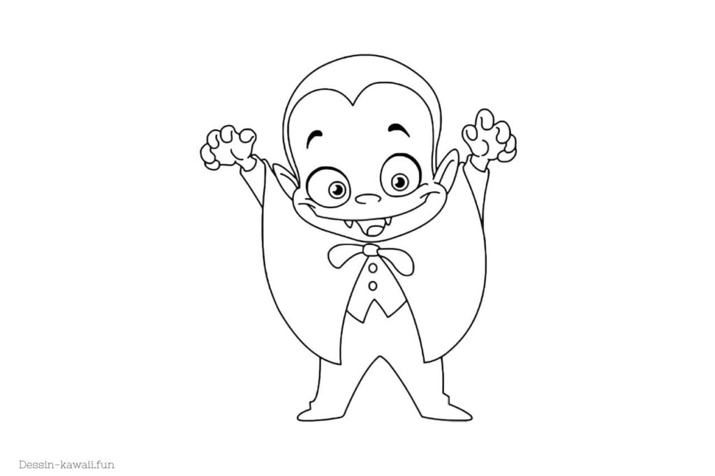 coloriage bébé vampire