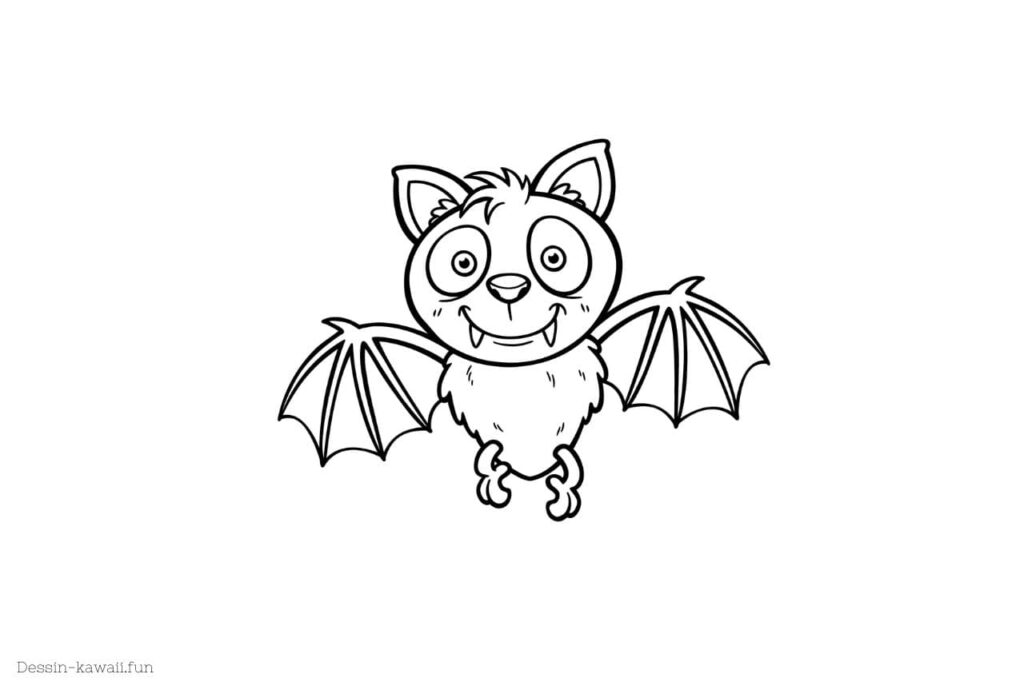 coloriage chauve-souris halloween