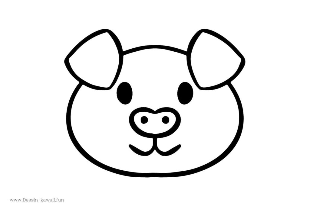 coloriage cochon maternelle