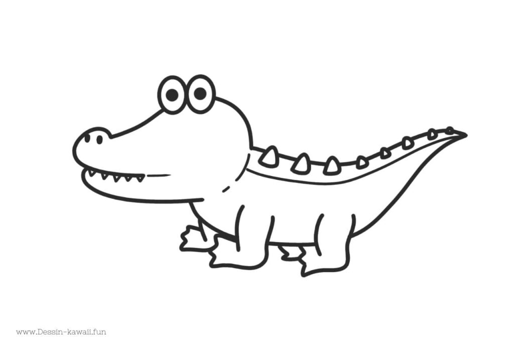 coloriage crocodile maternelle