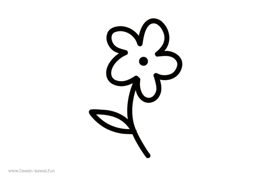 coloriage fleur maternelle