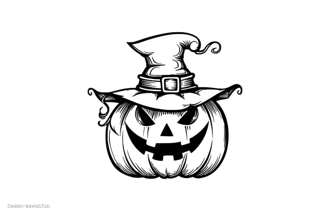 coloriage halloween facile