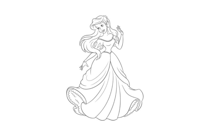 Coloriage Sirene - Dessin de Sirène GRATUIT à imprimer