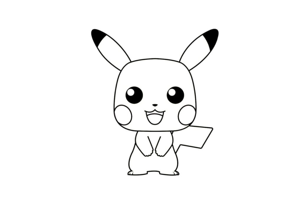 Coloriage raichu pokemon - Dessin gratuit à imprimer