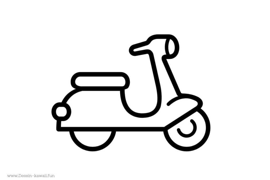 coloriage scooter maternelle