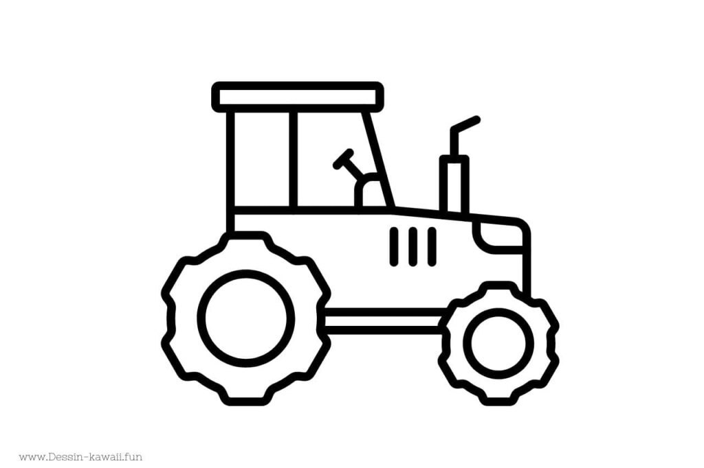 coloriage tracteur maternelle