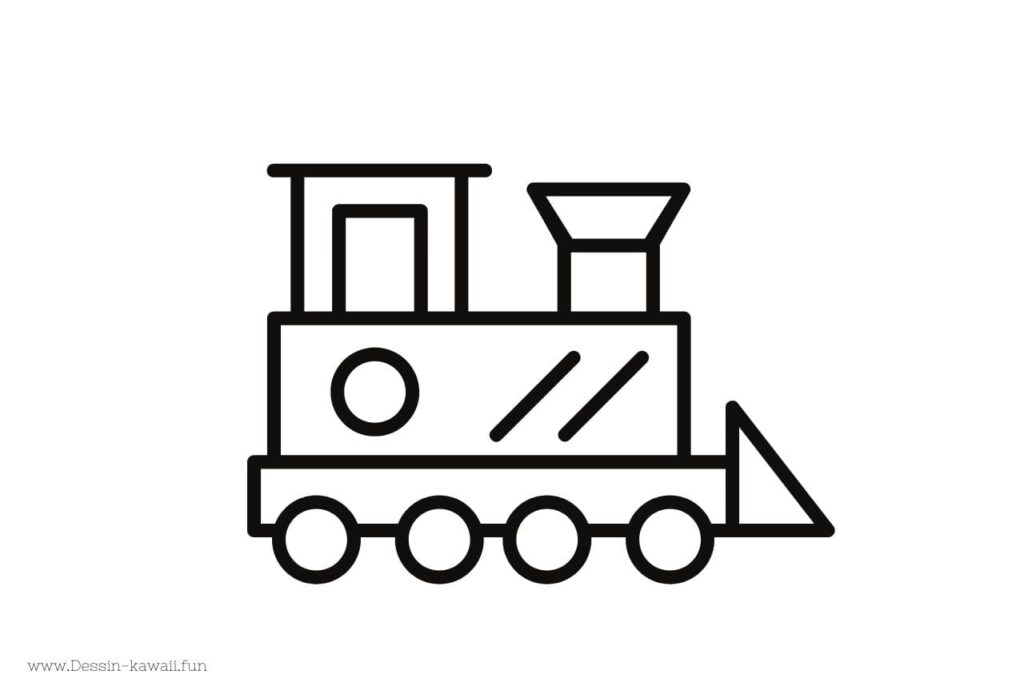 coloriage train maternelle