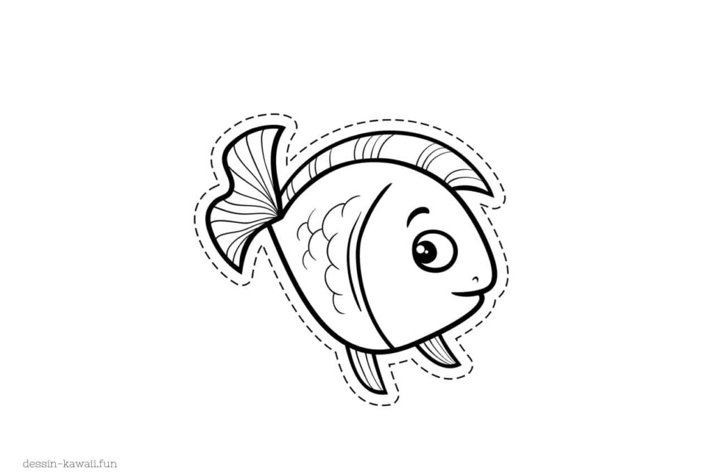 dessin poisson découpage