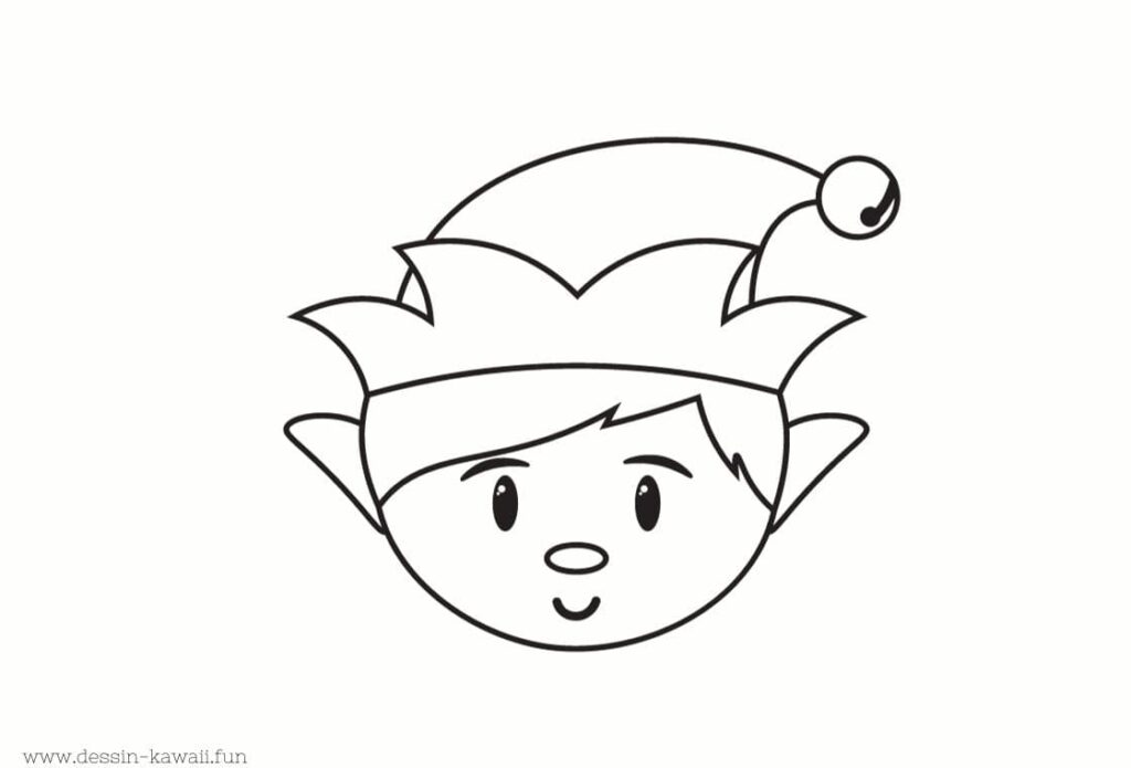 dessin lutin de noel