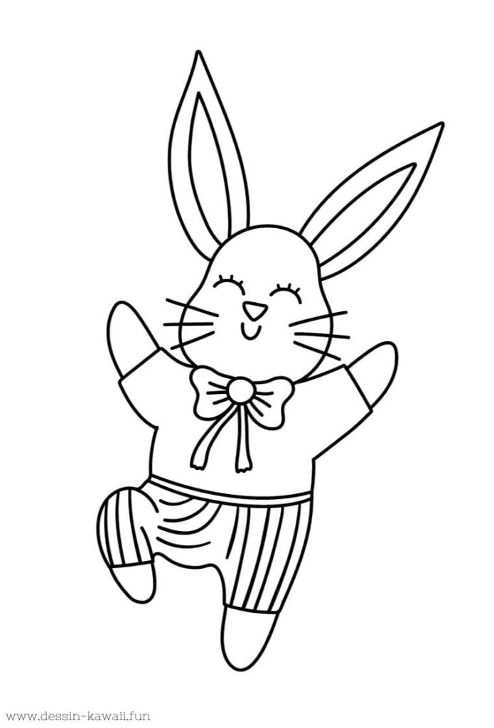 lapin pâques dessin