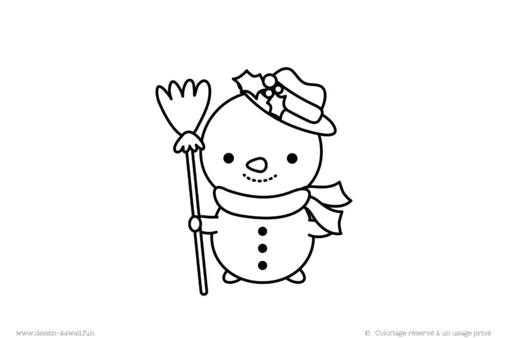 bonhomme de neige mignon