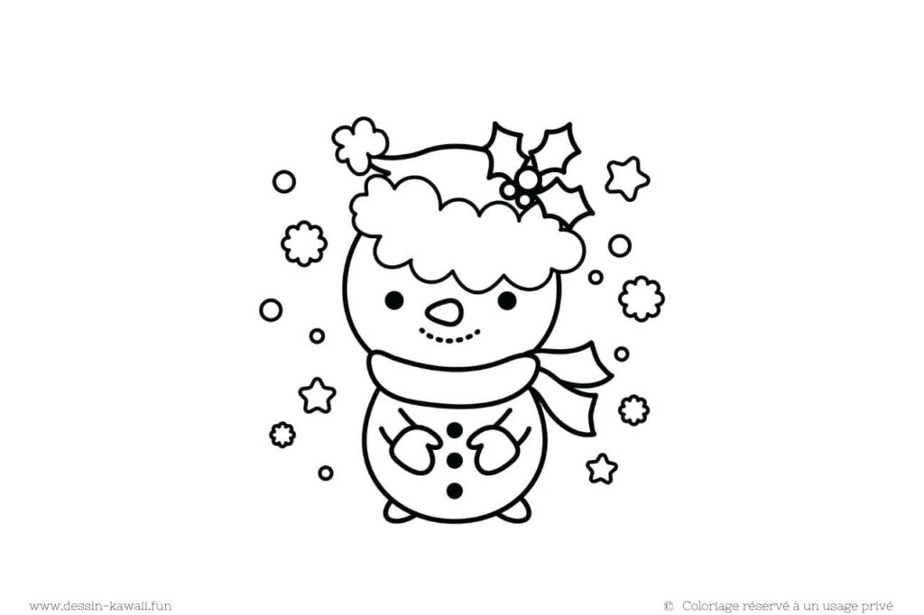 mignon bonhomme de neige