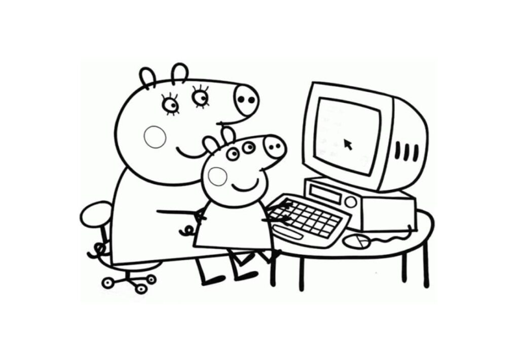 Coloriage Peppa Pig 16