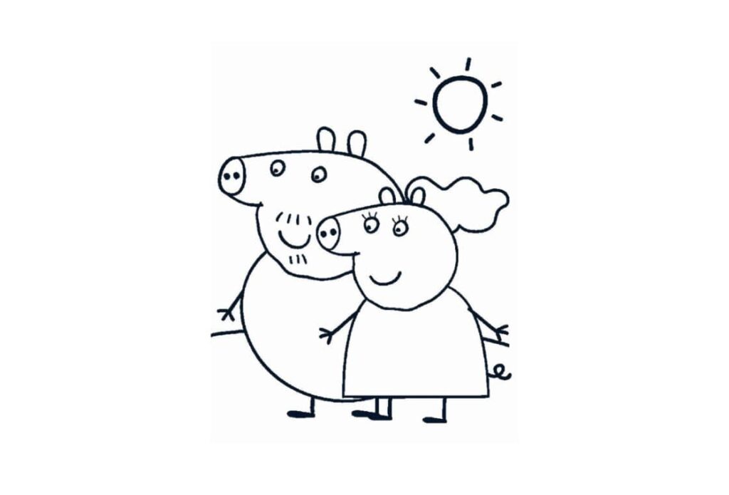 Coloriage Peppa Pig 19