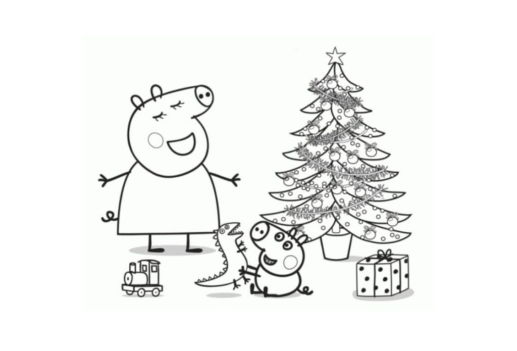 Coloriage Peppa Pig 2