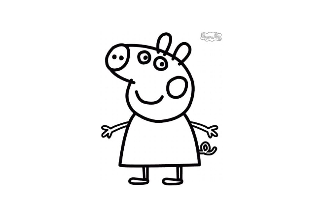 Coloriage Peppa Pig 9