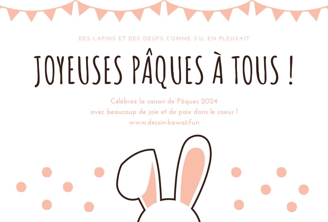 Carte Joyeuses Pâques, Modèles de Vœux GRATUIT 🐇