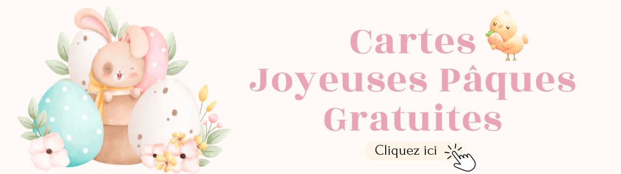 carte joyeuses pâques gratuite à imprimer