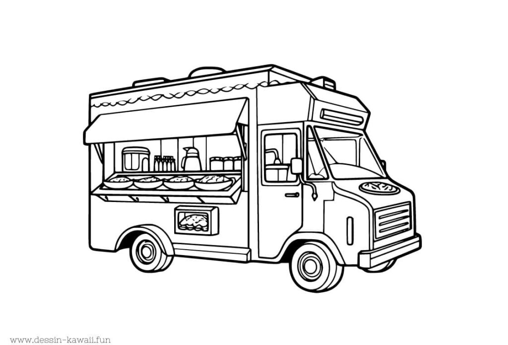 coloriage camion 10