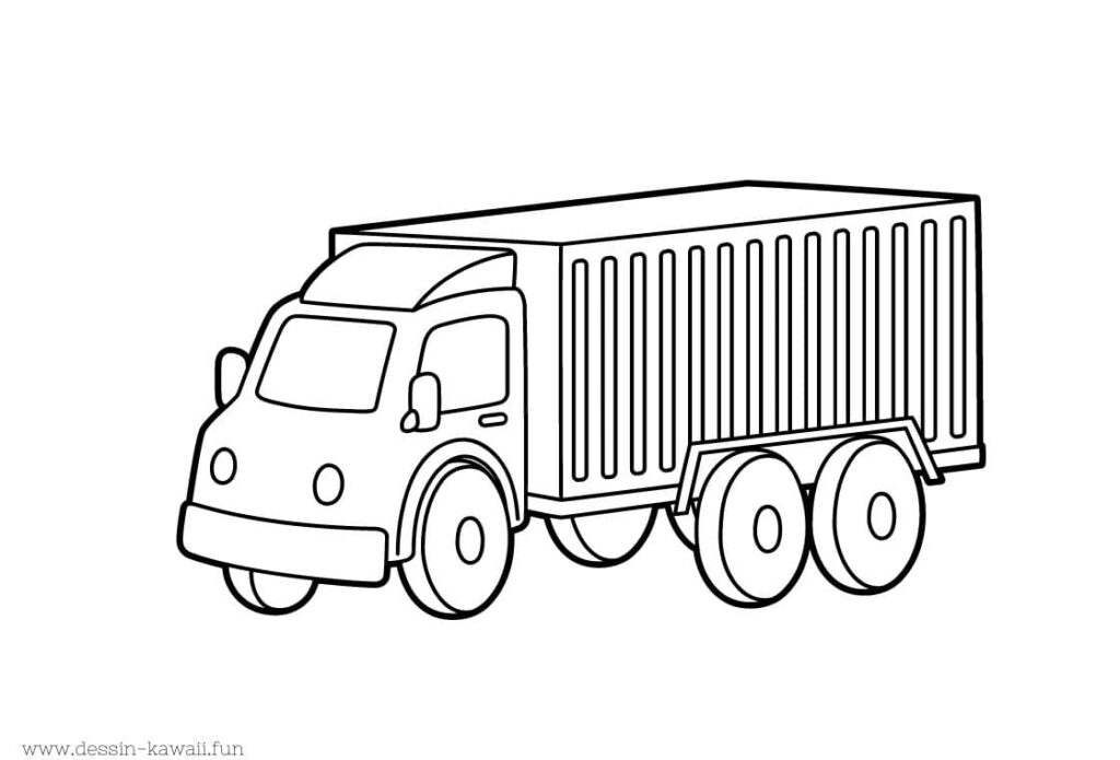 coloriage camion 12