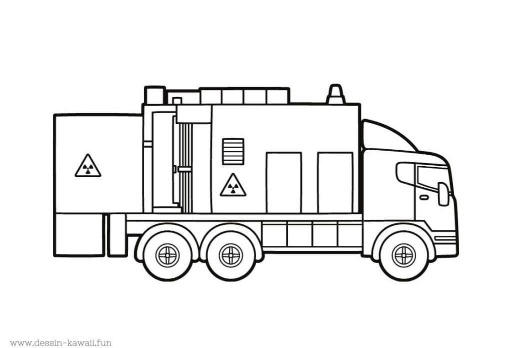 coloriage camion 13