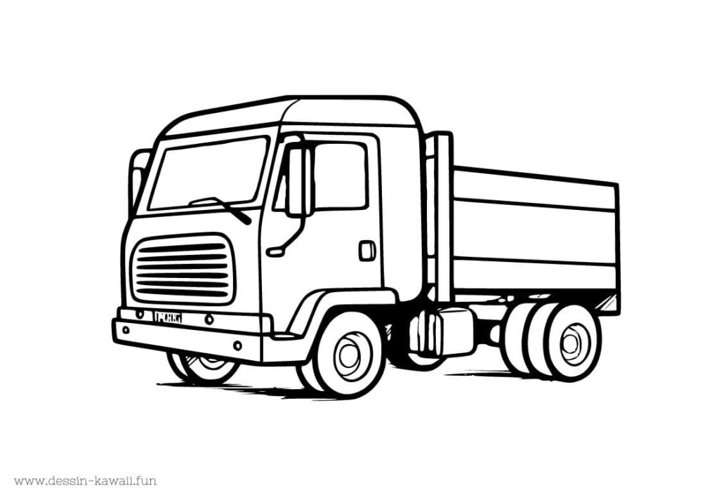 coloriage camion 15