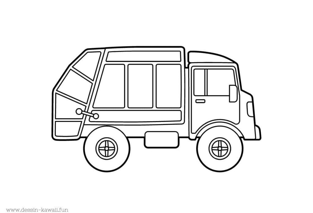 coloriage camion 2