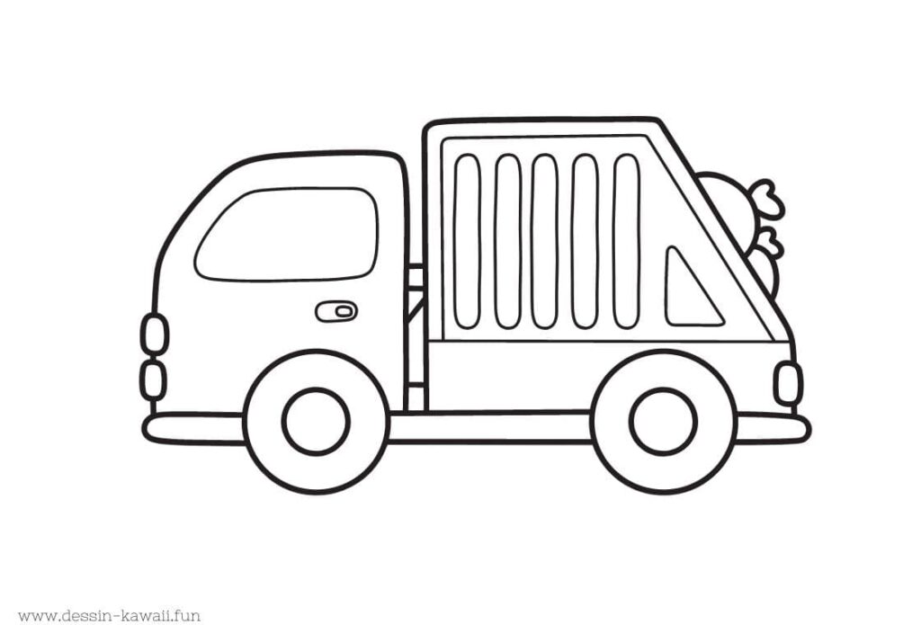 coloriage camion 3