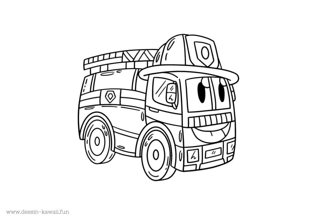 coloriage camion 7