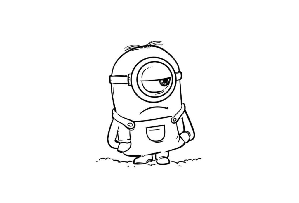 coloriage minion PDF