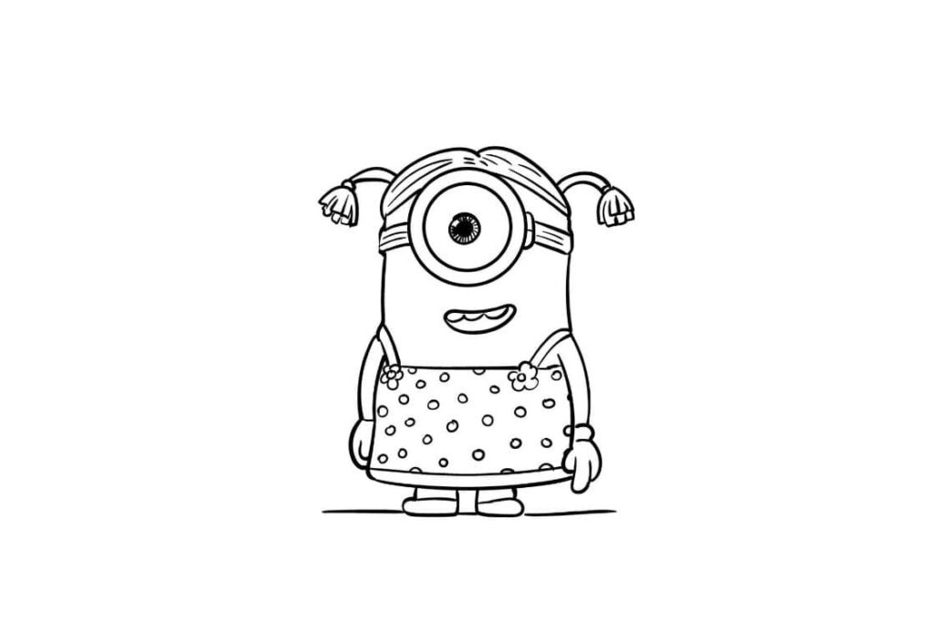 coloriage minion à imprimer