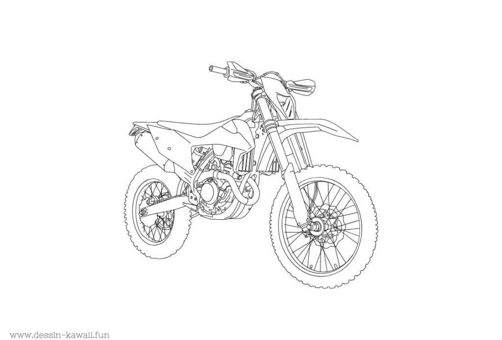 coloriage moto-cross