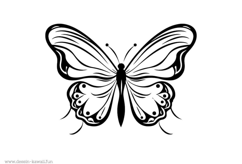 coloriage papillon PDF