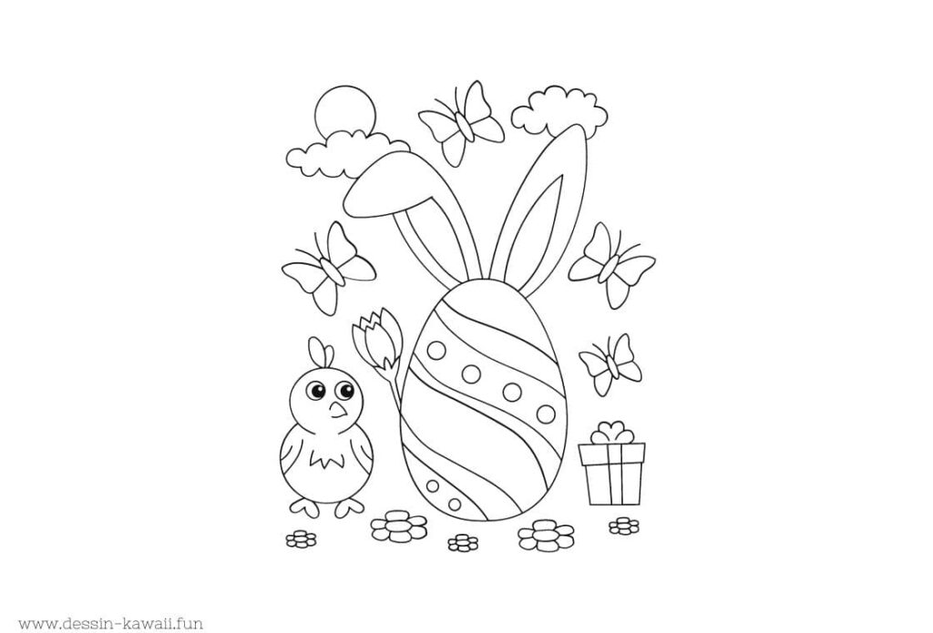 coloriage pâques 34