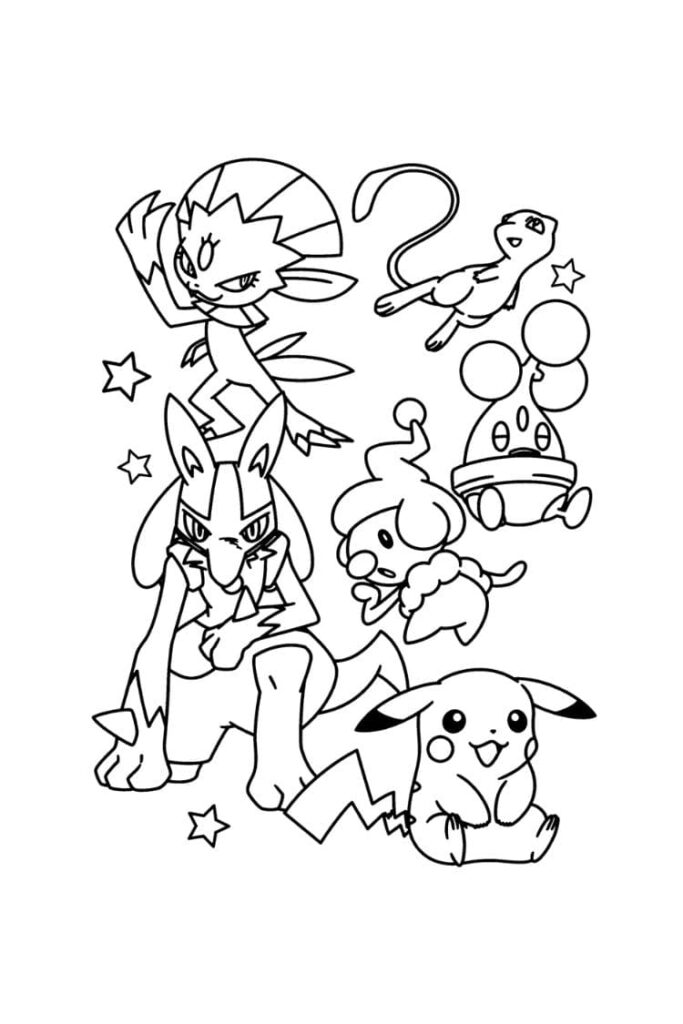 coloriage pokemon 159