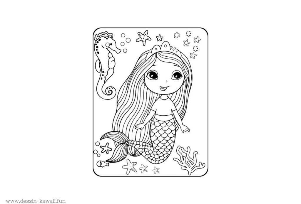 coloriage sirene 29