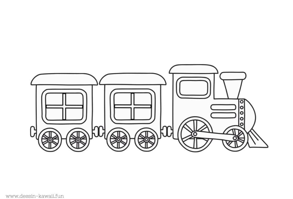 coloriage train 7