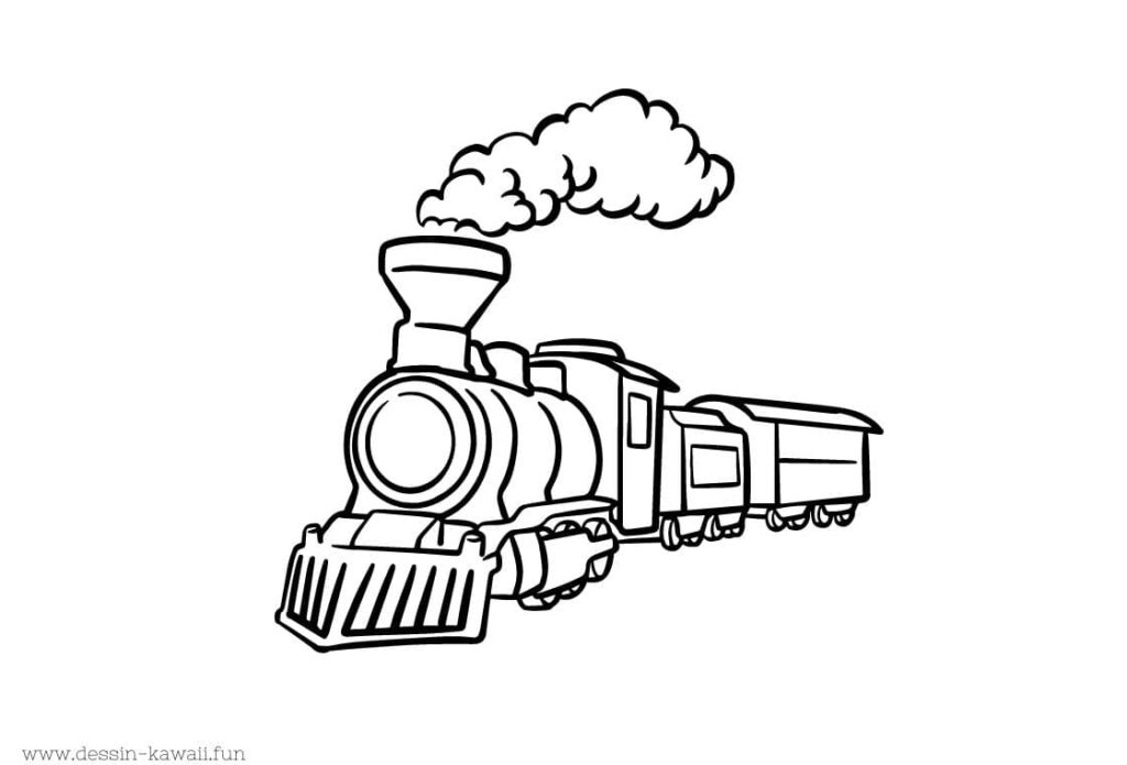 coloriage train 9