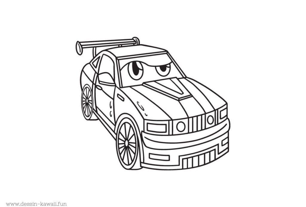 coloriage voiture 3