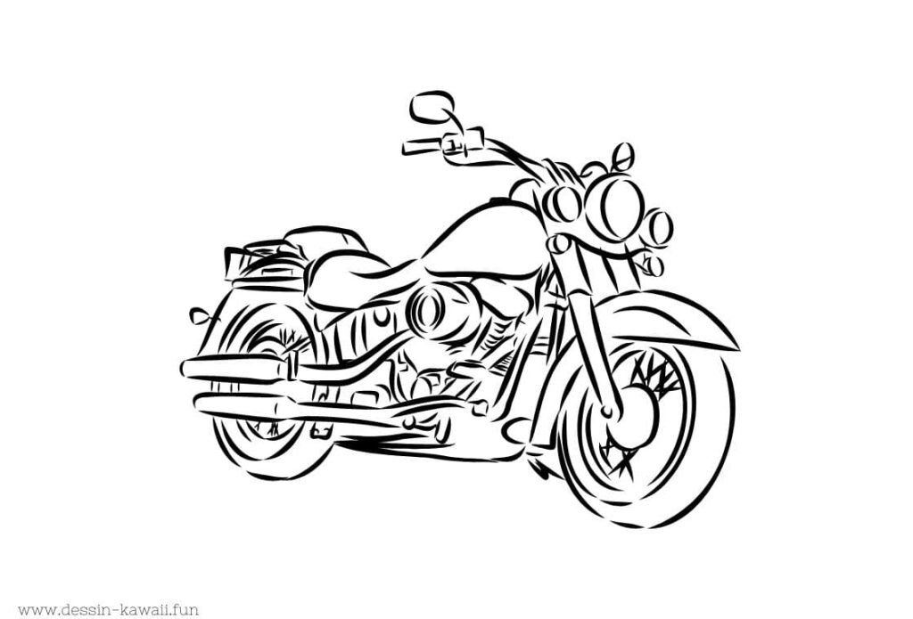 dessin moto à imprimer