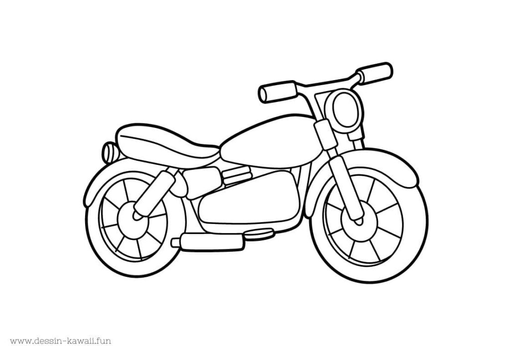 dessin moto facile