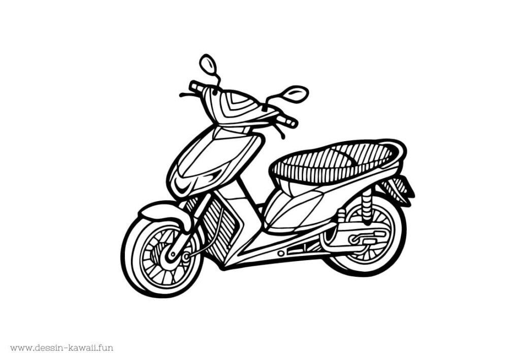 dessin scooter