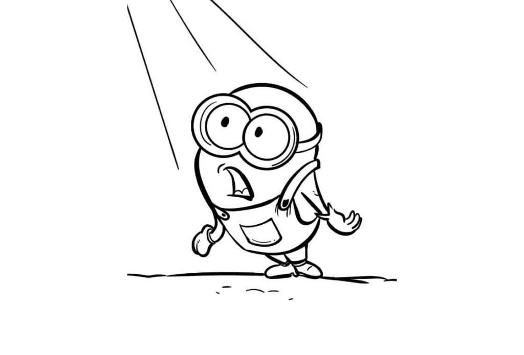 minion coloriage à imprimer