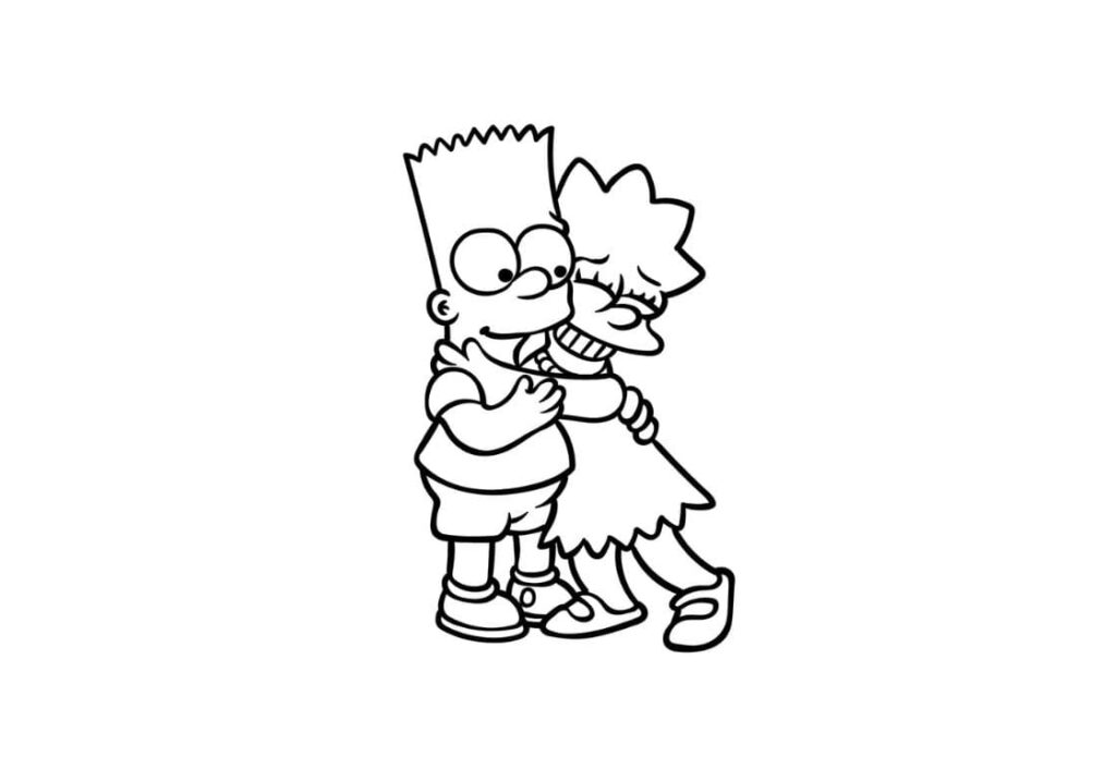 simpson coloriage