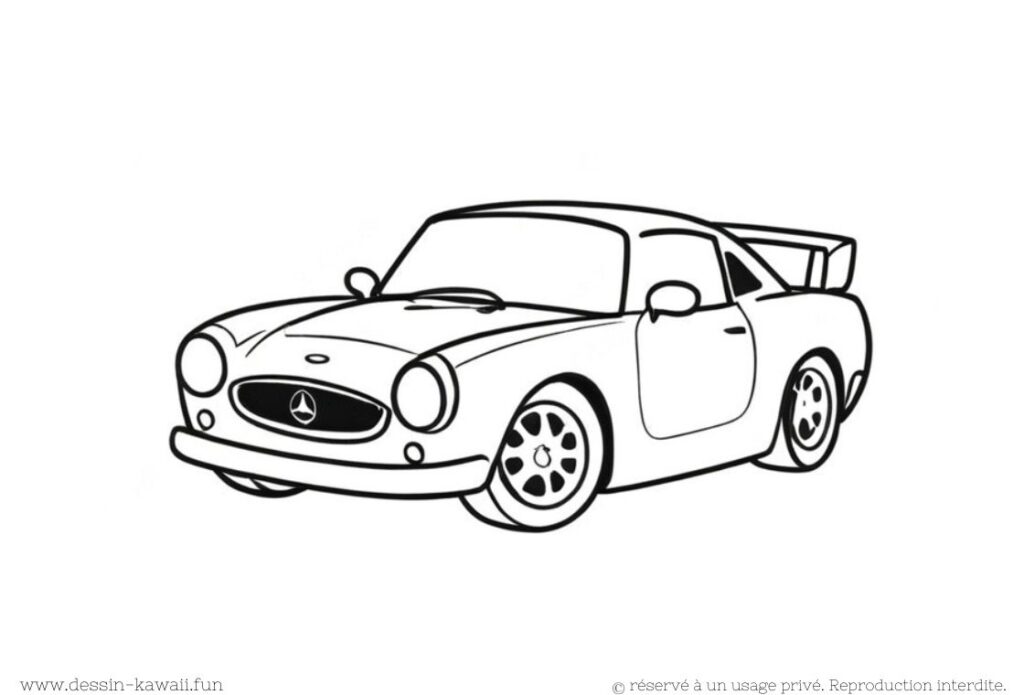 voiture coloriage